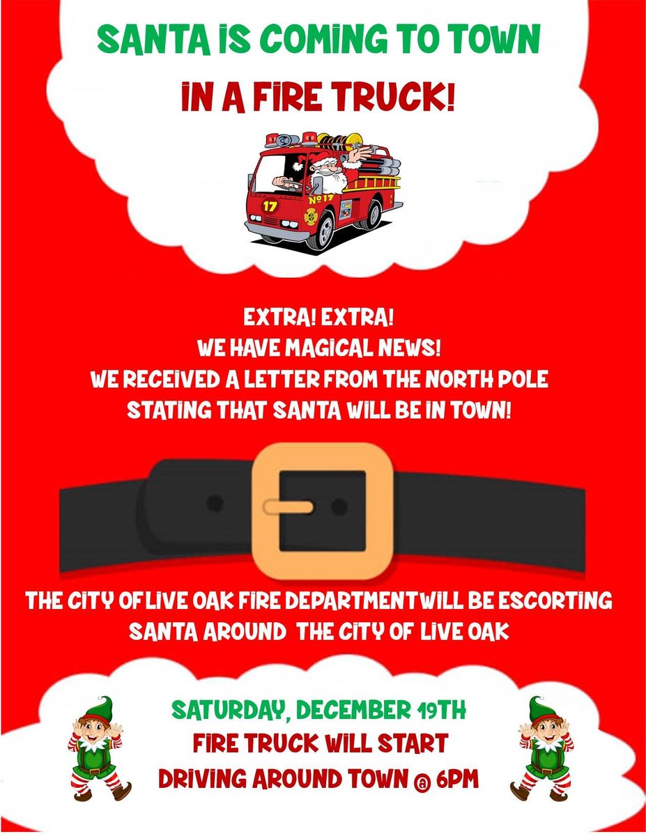 Santa is coming to town! #LiveOak