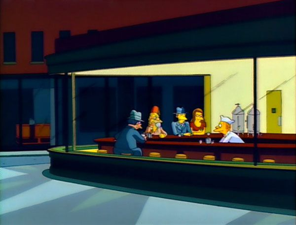 _Cinefilos_'s tweet photo. Los Simpson (T2:E17) / Nighthawks https://t.co/AobLXpwBS3