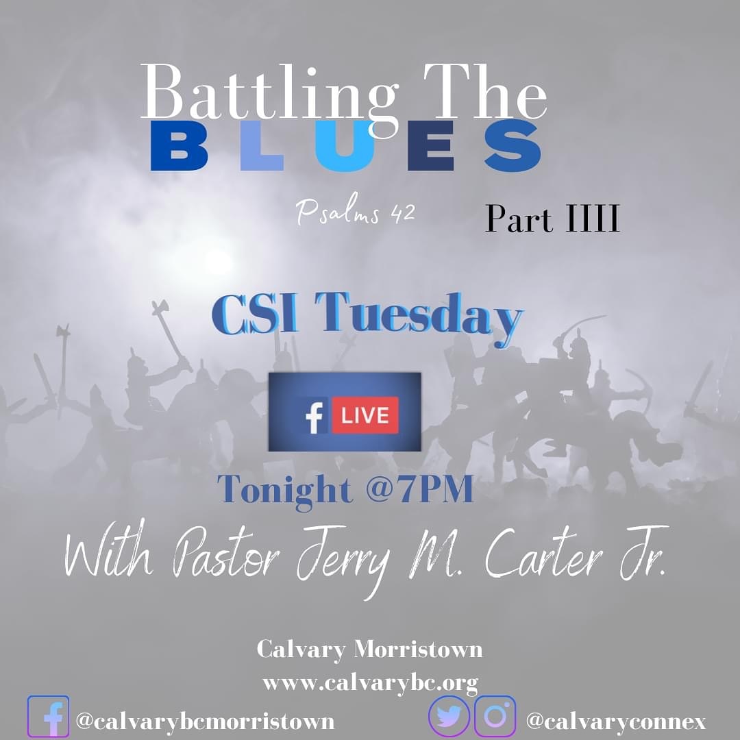 Join us tonight on Facebook LIVE for our weekly bible study! .<a href="/JMCarterjr/">Jerry M. Carter Jr.</a>