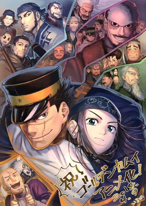 Golden Kamuy is a historical fiction set in Northern Japan in the aftermath of the Russo-Japanese War at the turn of the 20th Century. It's a treasure hunt story following various criminals, war veterans and degenerates on their quest to find large amounts of gold.