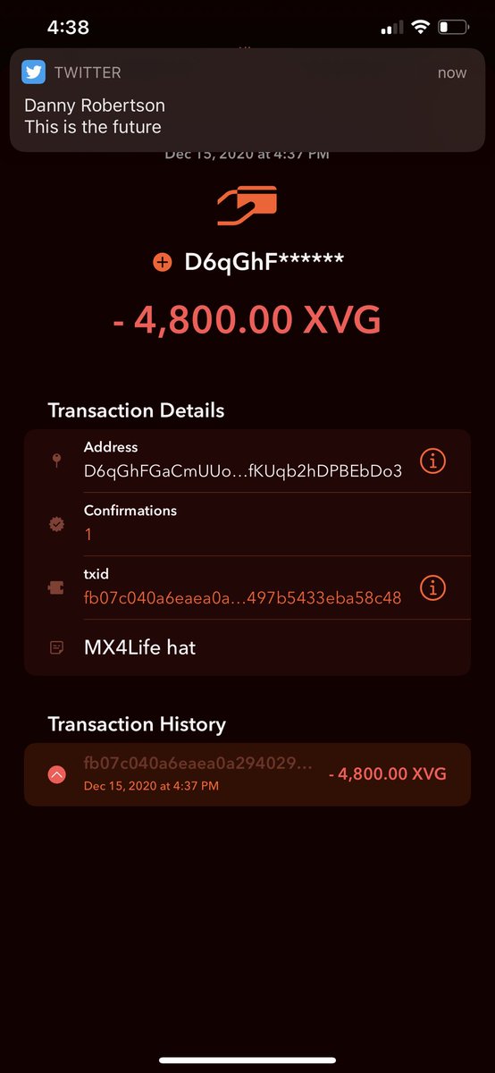DomainsVvs's tweet image. Purchased my sweet new @mx4lifeonline hat from @141mx with simplicity and ease w/ $XVG thanks to the sleek lighting fast @vergecurrency wallet!

Payment showed up instantly.

Thanks to @SwenVanZanten it’s simple to convert CAD(or any other currency denomination) in-app to #Verge.