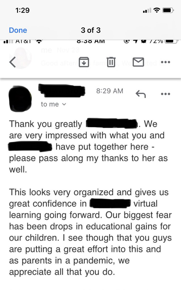 JresRockets's tweet photo. More gratitude to the JRES parents for recognizing the incredible work of the teachers!!  Parents-  teachers- it takes us all, but the rewards are sweet!  #rocketslaunchkindness https://t.co/prY4eQRyep