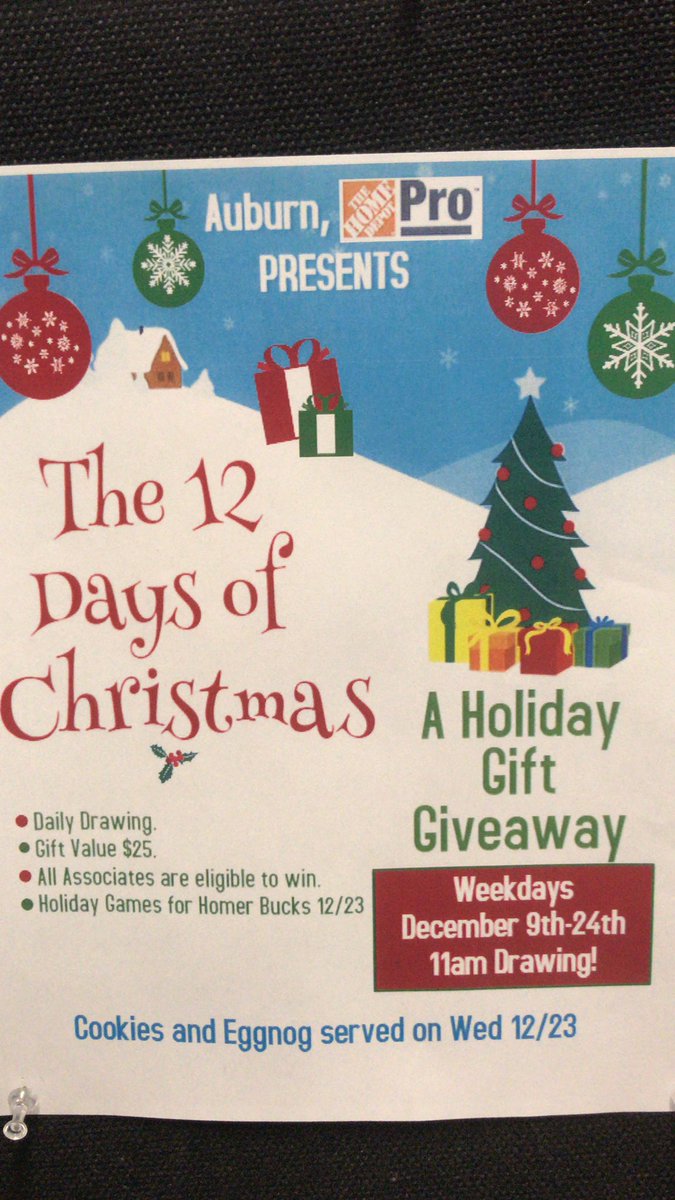 THDPro3271's tweet photo. 12 Days of Christmas drawing making surprised and happy associates...3 French Hens won’t fit in an envelope much to Jose S.’s relief! https://t.co/oZrgnh5Cpt