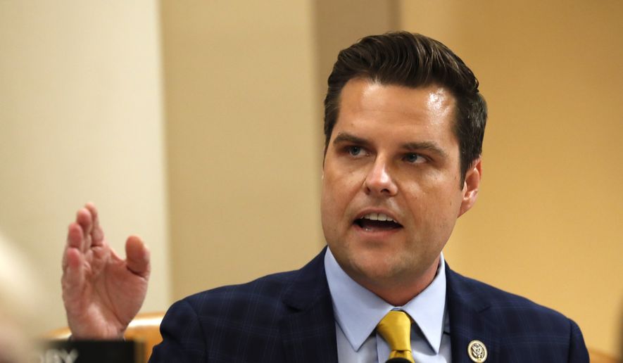 Rep. Matt Gaetz Trump 'well served' to pardon NSA leaker Edward Snowden