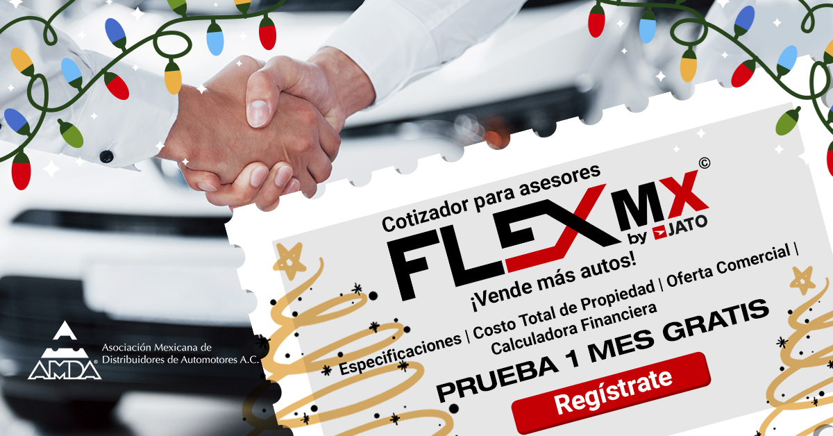 JATOMexico's tweet photo. ¡Aprovecha 1 mes gratis! de nuestra herramienta #FLEXMX 👌
Y concreta más ventas 📊🚗
#AMDA #VendemasAutos #JATO https://t.co/KvMs1TomPv