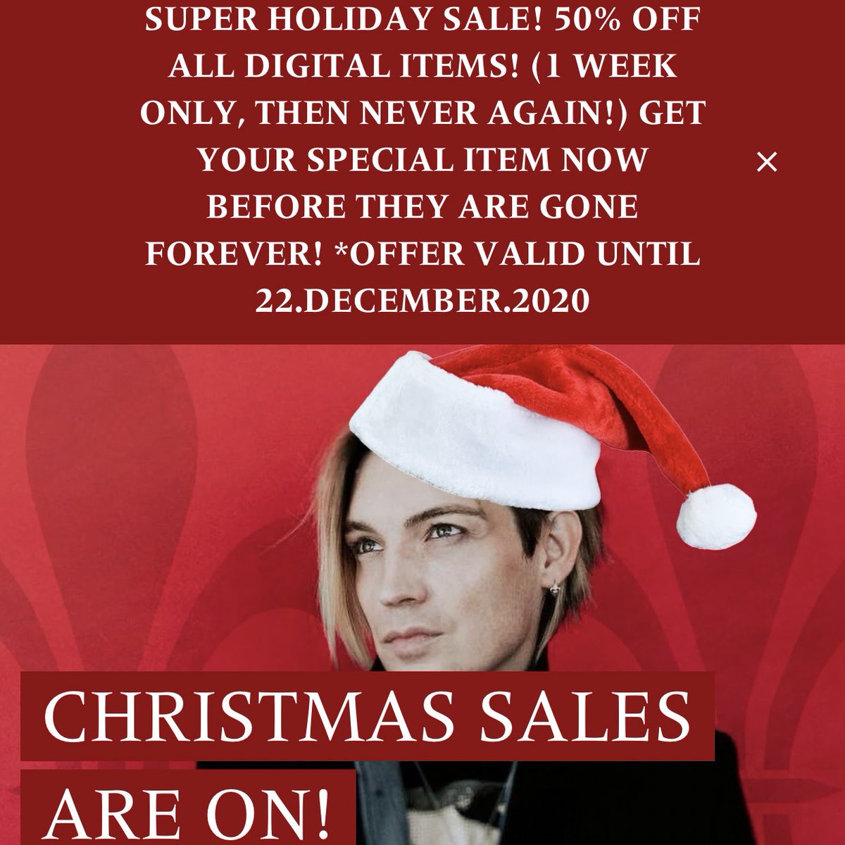 alexbandnews's tweet photo. ❗️SUPER HOLIDAY SALE ❗️
For one week only:
• $250 “This SONG is for YOU!”
• $100 “ADRIENNE” who?
• $50 “THE CALL...ing *ring, ring*
.
GET YOUR SPECIAL ITEM WHILE YOU CAN!
❕https://t.co/xC7FbhVpSe❕
#alexbandstore #alexband #thecalling #alexbandofthecalling @alex_band https://t.co/Tb10PmfAcj