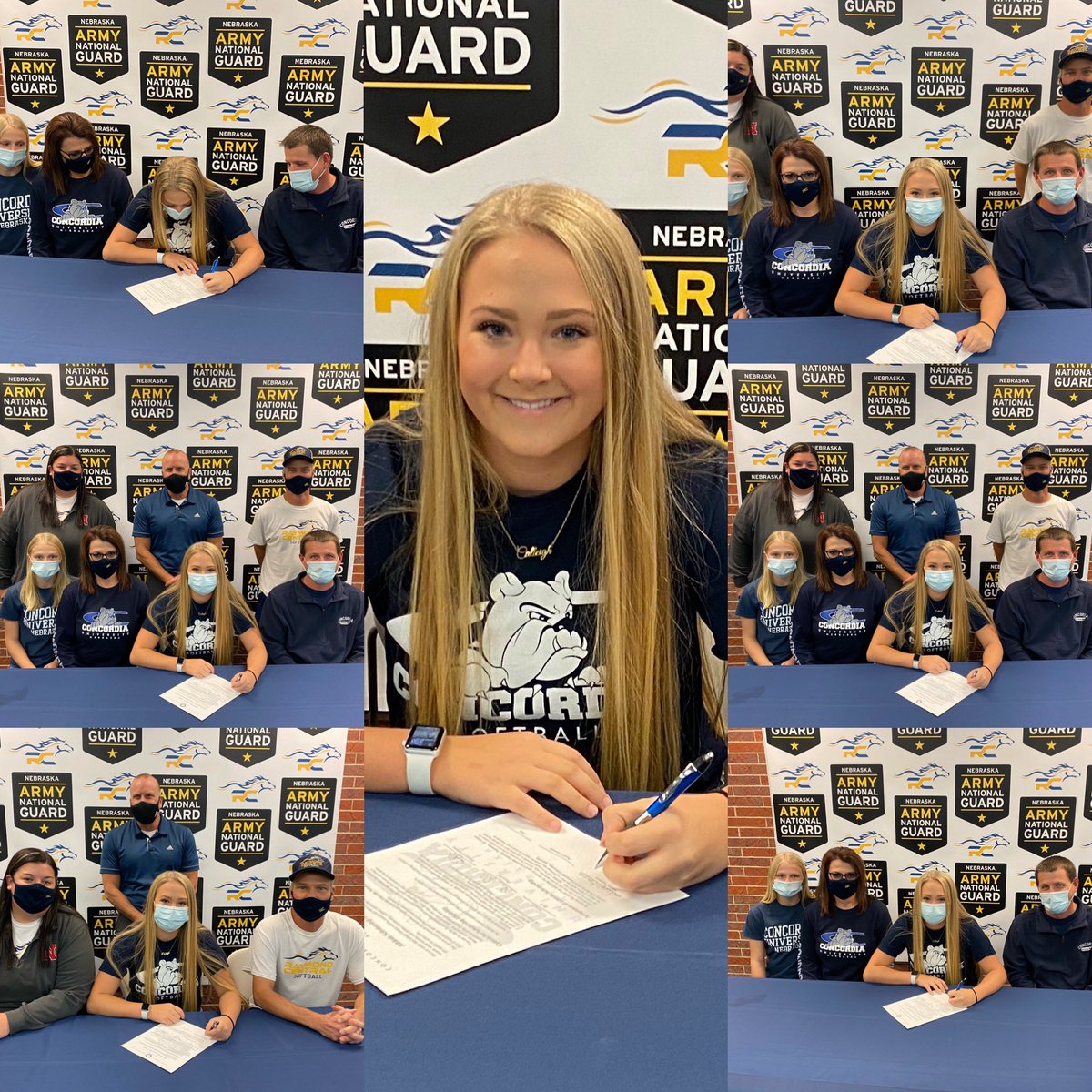 RC_Mustangs's tweet photo. Congratulations Calleigh Osmera! Today she signed with @cunebulldogs to further academic and softball career. We are so proud of you! https://t.co/Fpl12ADRcp
