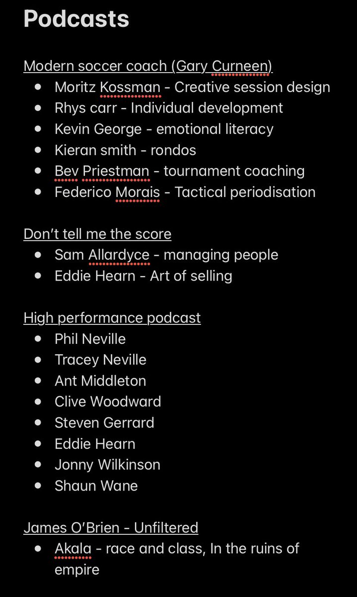 _DexterDavidson's tweet photo. what started off as a running to joke turned into a regular feature in our @NorthantsFA_GTP staff chat #DextersPodOfTheWeek 
So I have been through and collated all my weekly recommendations  (plus a few others) to share with twitter for anyone who wants some Xmas listening! https://t.co/SkKitdWn0w