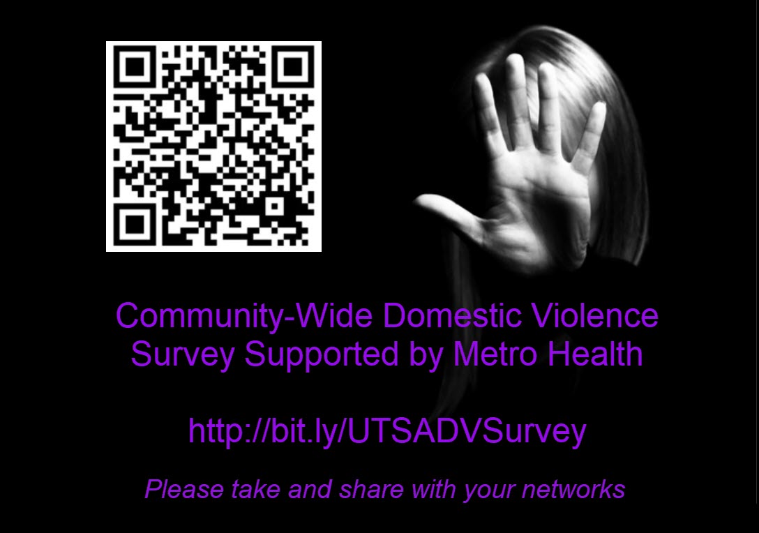 lilygc's tweet photo. #DomesticViolence is surging during #COVID19. If you live in San Antonio or Bexar County, we'd like you to take a brief (5-10 minute) survey about it, developed by @PSC_UTSA researchers, tested by experts and advocates, and supported by @SAMetroHealth. Pls. share w/your networks. https://t.co/og3cloBPjY