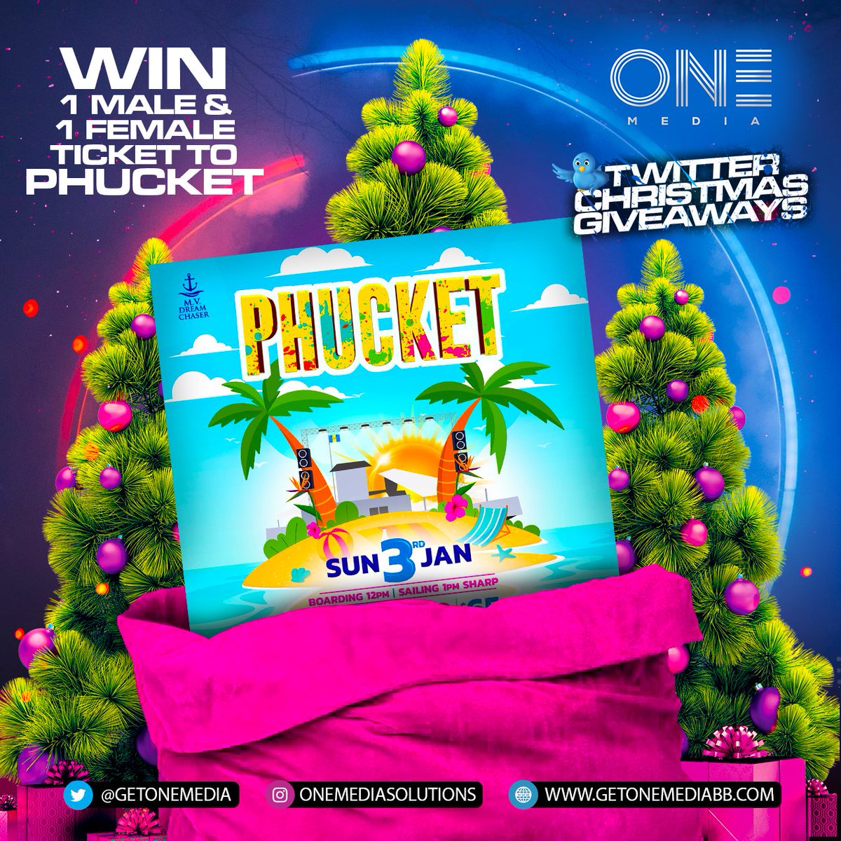 GetOneMedia's tweet image. 2 lucky persons will each win a ticket to Phucket! 1 male and 1 female ticket up for grabs! RT with #iwantobeawinner #getonemedia