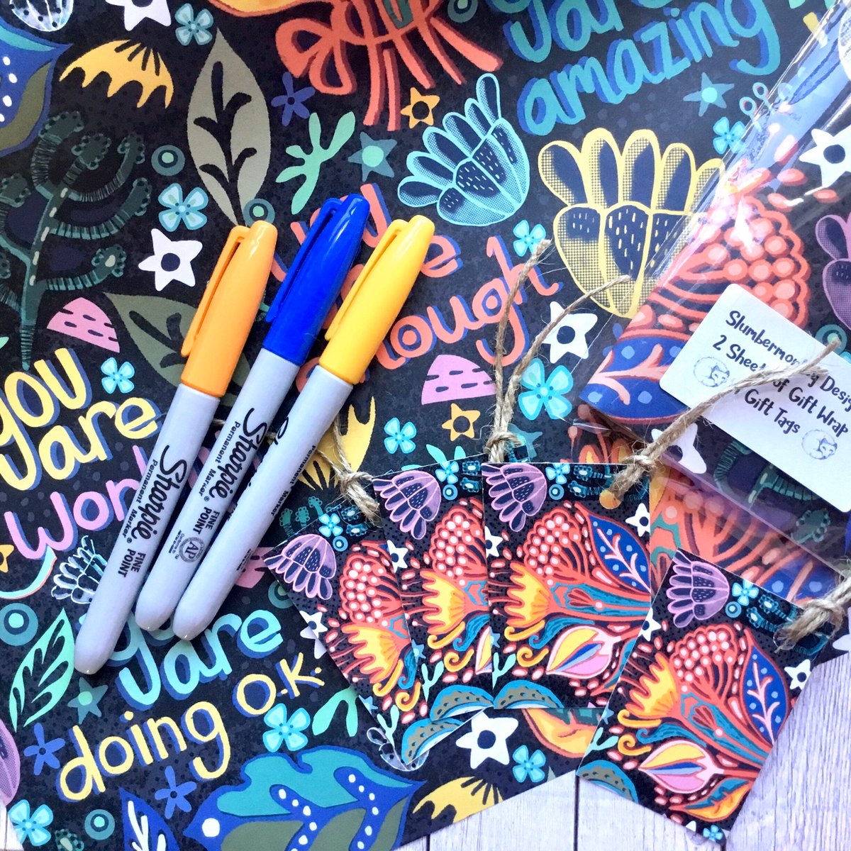 buck_lj's tweet photo. Positive Quotes Gift Wrap, You Are Amazing, Wrapping Paper Set, Motivational Gift Wrap, Mindfulness Gift, Self Care, Thinking Of You. https://t.co/7vDierjubp #Etsy #Slumbermonkey #PresentWrap https://t.co/d2gQDMFaYM