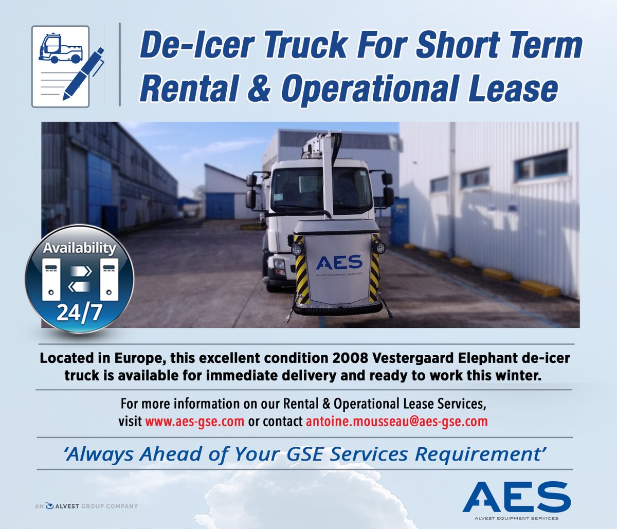 AlvestServices's tweet photo. Don't get left out in the cold this winter - @AlvestServices  are here to ensure your operation runs smoothly, and on time, no matter the weather. ❄️✈️🌨 https://t.co/siPtFUBSQN