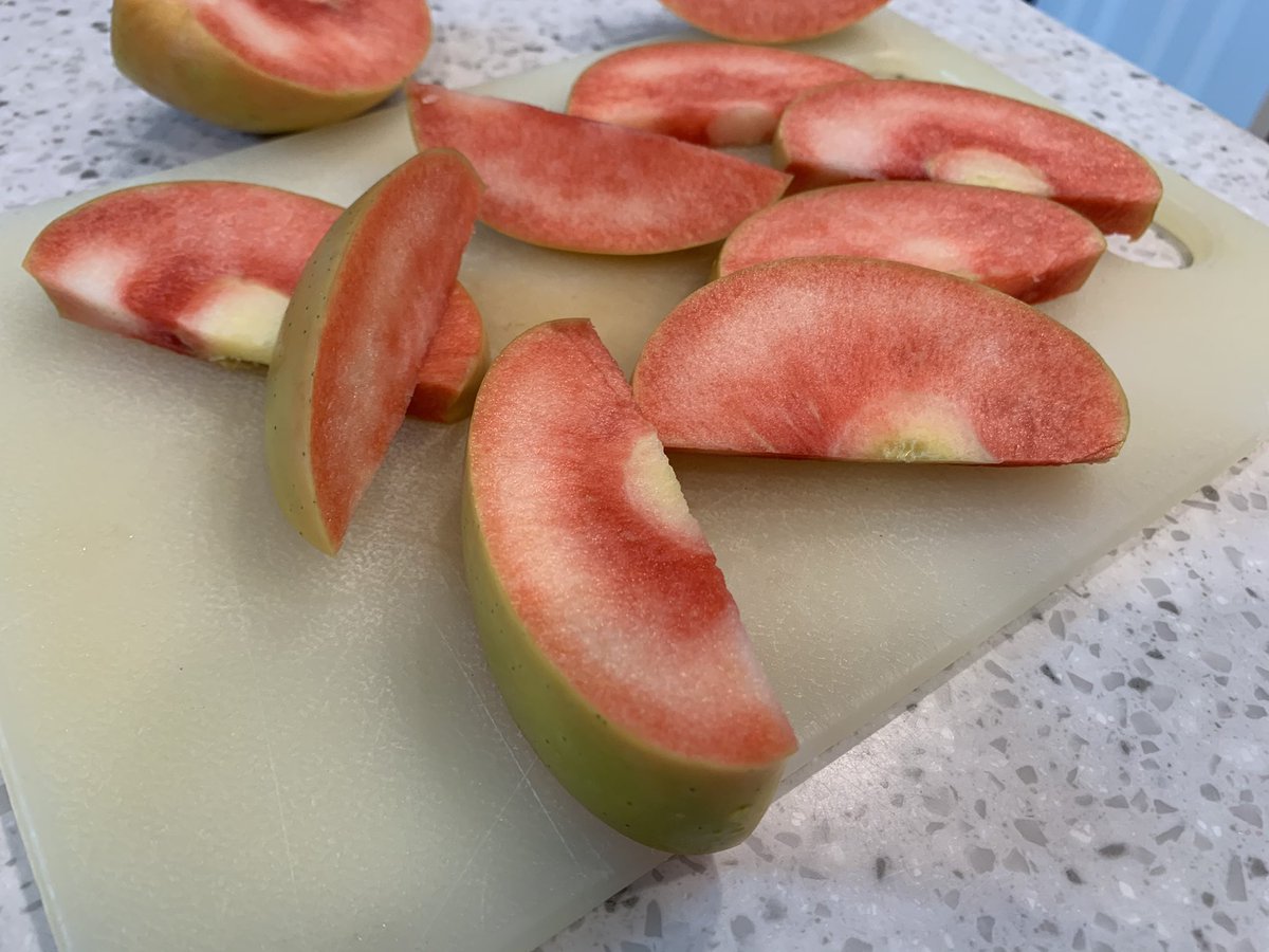 Introducing the prettiest apple you may not know #lucyglo #therealreddelicious