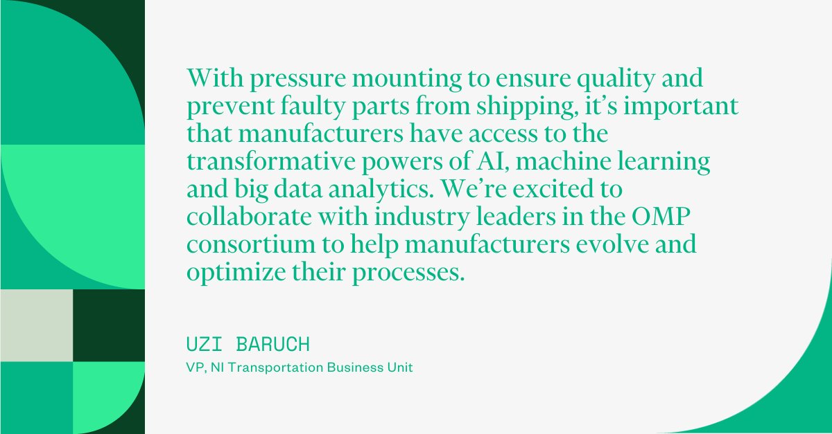 NIglobal's tweet photo. We’re thrilled to join the Open Manufacturing Consortium (@OMP_org)! Our participation will remove fundamental technological barriers and improve customer experience, all while accelerating the rate of innovation.  #industry40 #iiot 

Learn more: https://t.co/V179z5SXNE https://t.co/7IvMST37Z5