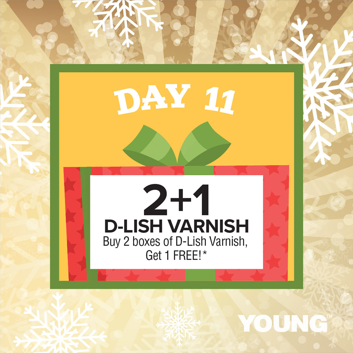 It's Day 11 of our 12 Days of Dental Deals extravaganza! ✨
.
Today's offer is: Buy (2) boxes of D-Lish Fluoride Varnish, Get (1) FREE!
.
Learn more: yng.ink/deals2020