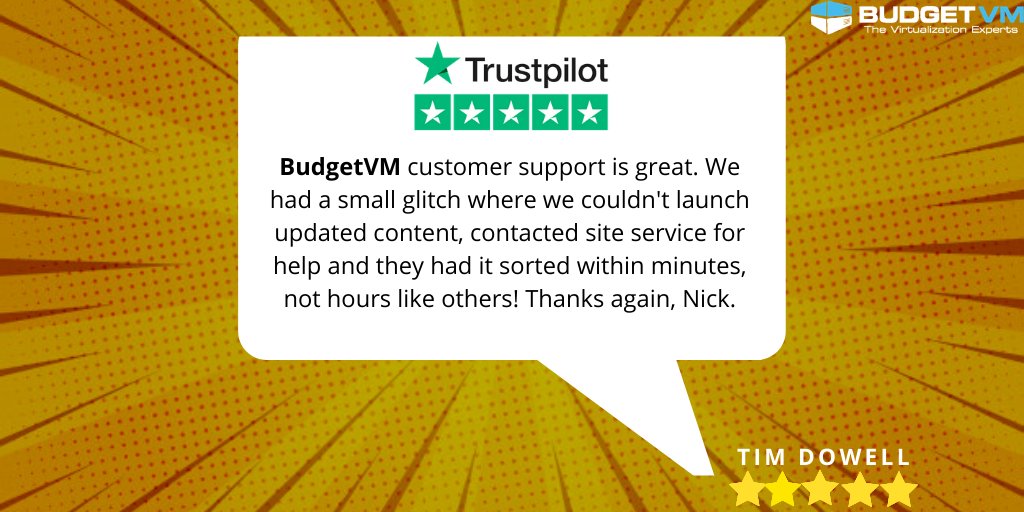 BudgetVM's tweet image. We are glad that our customers are happy with our service. Visit today: bit.ly/33wt0qP
#budgetvm #webhosting #serverspeed #customerreview