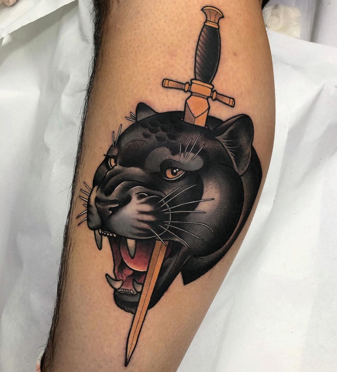 8392 Panther Head Tattoo Images Stock Photos  Vectors  Shutterstock