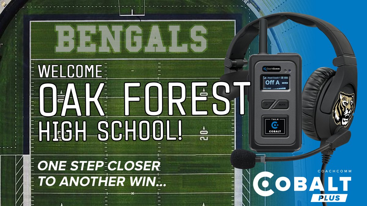 CoachComm's tweet photo. We'd like to welcome HC Jason Thormeyer and @ofhsBENGALSfb to the CoachComm family!
Thank you for letting us come alongside to be a part of your team!
#OneStepCloserToAWin
#WinningSolutions
#ForOurCustomers https://t.co/Sjc9hJfPgc
