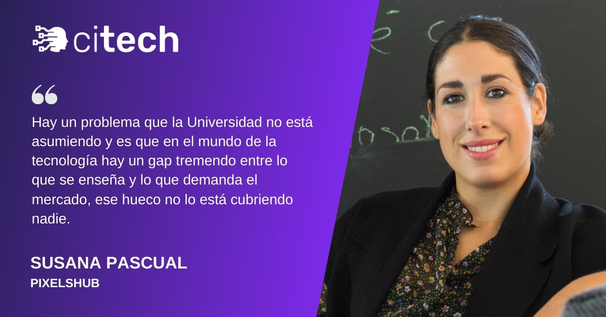 conectindustria's tweet image. 💡 #CITECH2020 | Susana Pascual, CEO de PixelsHub, formará parte de la mesa redonda de &quot;Talento Digital&quot; que se llevará a cabo el jueves 17 de diciembre en la tercera edición de @Citech_es.

🔛 Más info e inscripción: citech.es