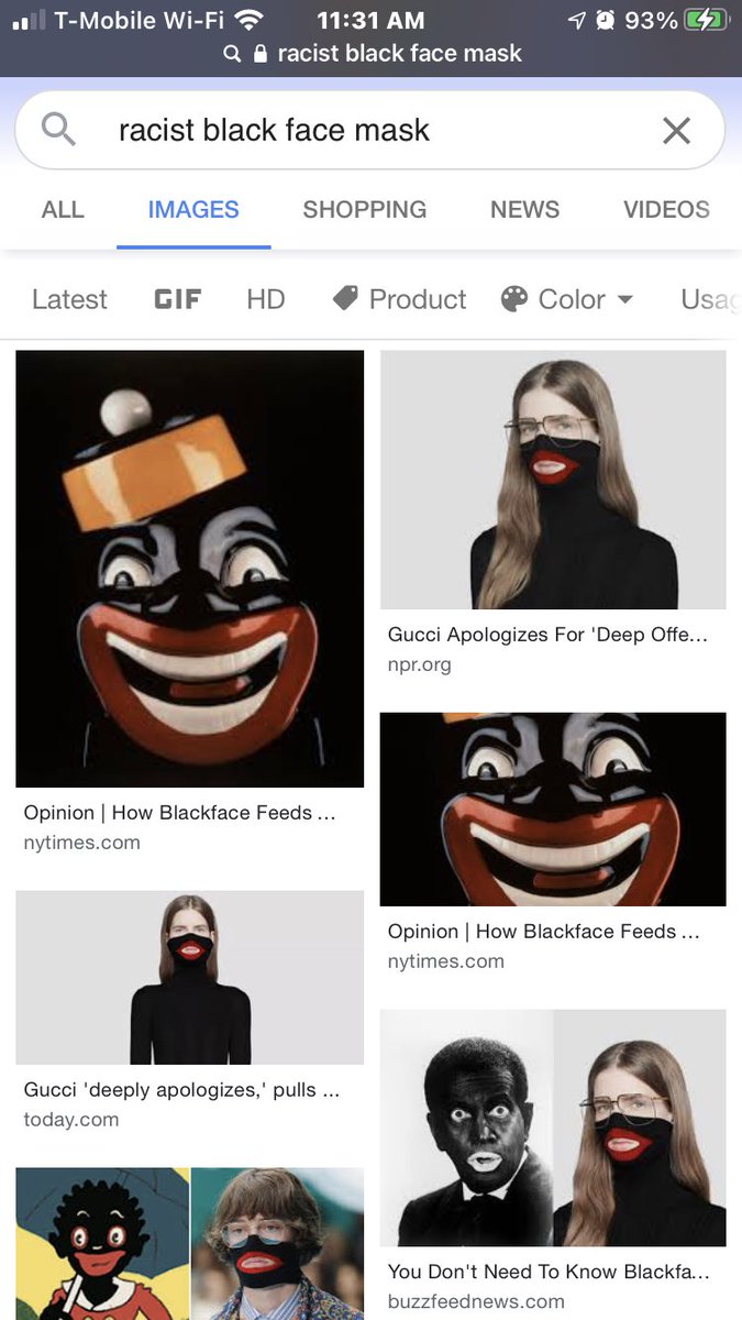 as stated above the mask isn’t a racist depiction of a black person like what many ppl believe. it’s a halloween costume mask of the golfer tiger woods who is cablinasian (caucasian, black, american indian & asian). the mask is not racist or offensive in any way (see differences)