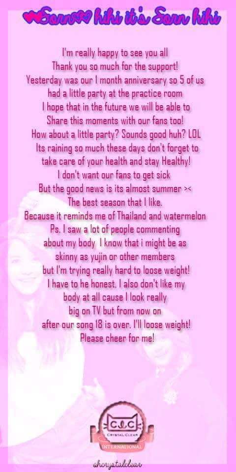 what ppl love to make fun of the most is her appearance. they constantly make fun of her looks every chance they get. sorn has had antis making fun of her looks and weight ever since she was a teenager it’s something she has struggled with since she debuted