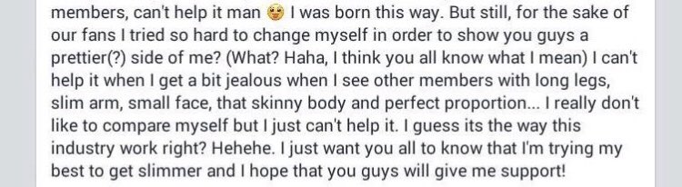 what ppl love to make fun of the most is her appearance. they constantly make fun of her looks every chance they get. sorn has had antis making fun of her looks and weight ever since she was a teenager it’s something she has struggled with since she debuted