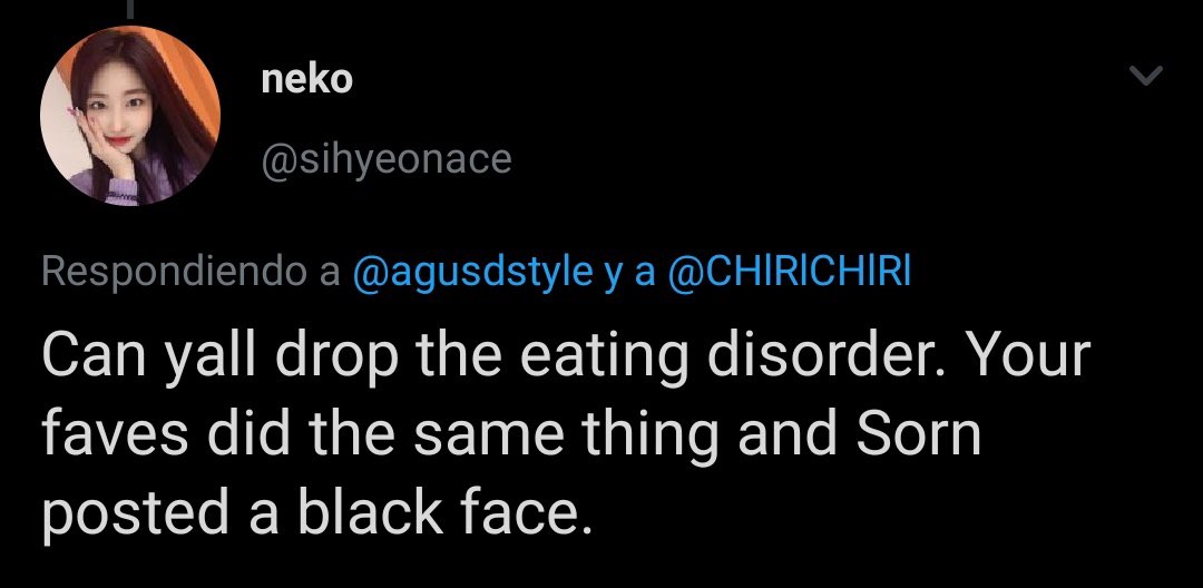 on top of that she is also constantly being called a racist and accused of doing blackface which is completely FALSE. i don’t know how her friend wearing a mask turned into her doing blackface or being racist but stan twitter has been running with it for a year and it’s NOT OKAY