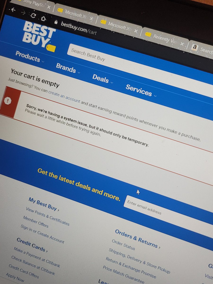 TechDan960's tweet image. I saw it appear, added to cart, got the email, verified, and now this!?? #BestBuy