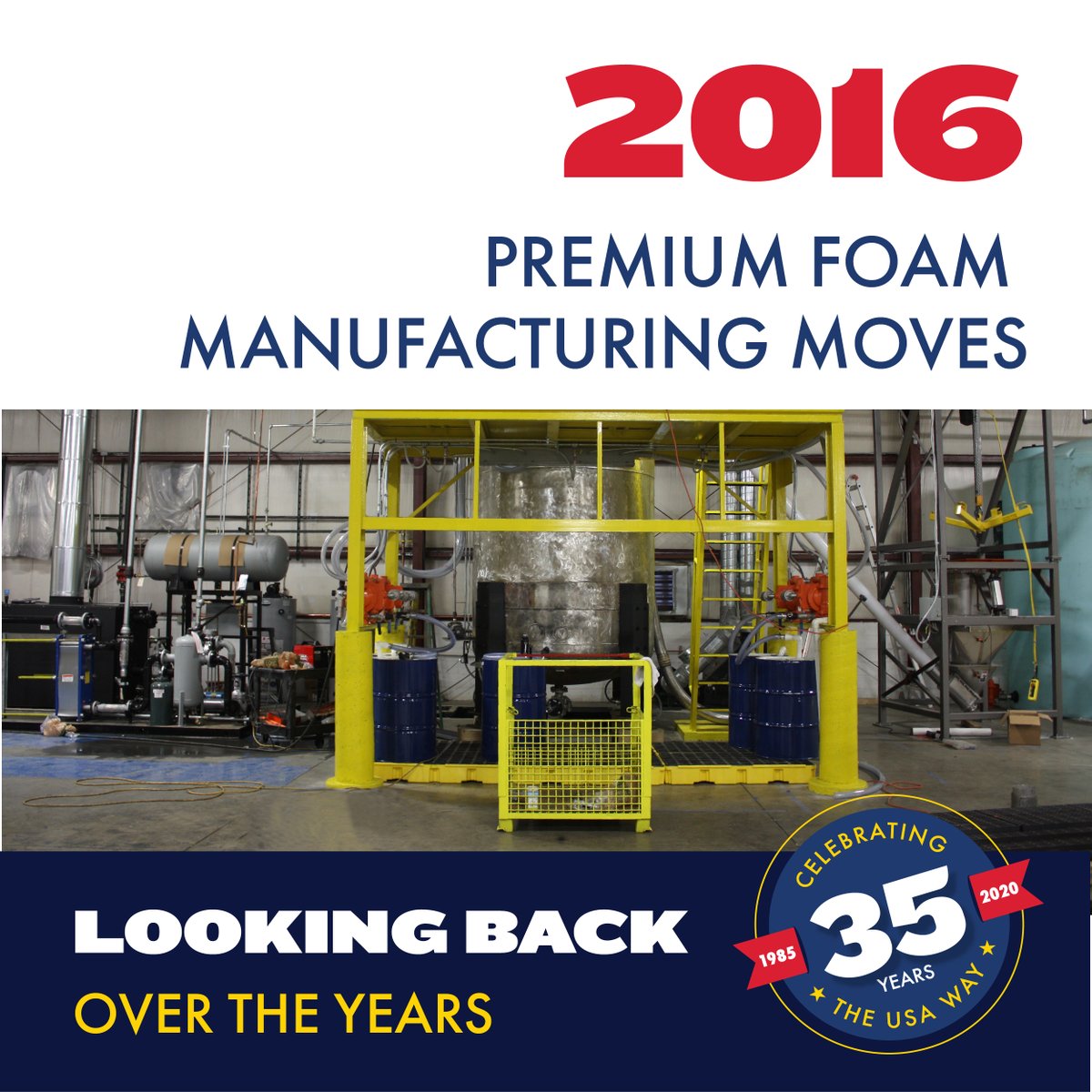 The most purchased toy of the year was the Hatchimal, but we were busy moving the manufacturing of our Premium Foam to Cleveland, OH. #anniversary #usainsulation #franchise