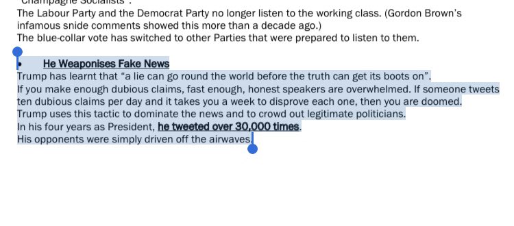 This is the  @Conservatives newsletter detailing how Tories can learn from  #Trump and “weaponise” fake news.
