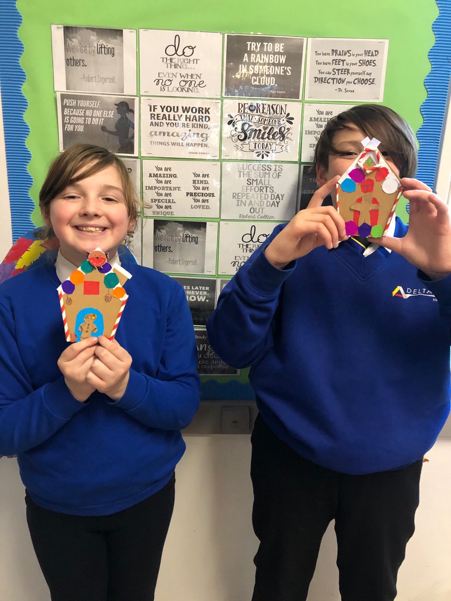DeltaMerseyYr6's tweet photo. This afternoon we spent our time creating gingerbread house Christmas cards - I think they look fantastic already. A few final touches to add tomorrow. @DeltaMerseyYr6 @DeltaMersey https://t.co/8ioN5wGmUc