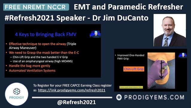 refresh2021's tweet photo. The first comments are in Dave said - ‘Just got done with a pres on FMV (BVM) by @jducanto - Great stuff for even someone with 25 yrs in EMS’  You can still sign up: https://t.co/twsKSBoqrk powered by @ProdigyEMS https://t.co/SrDISM8vp9