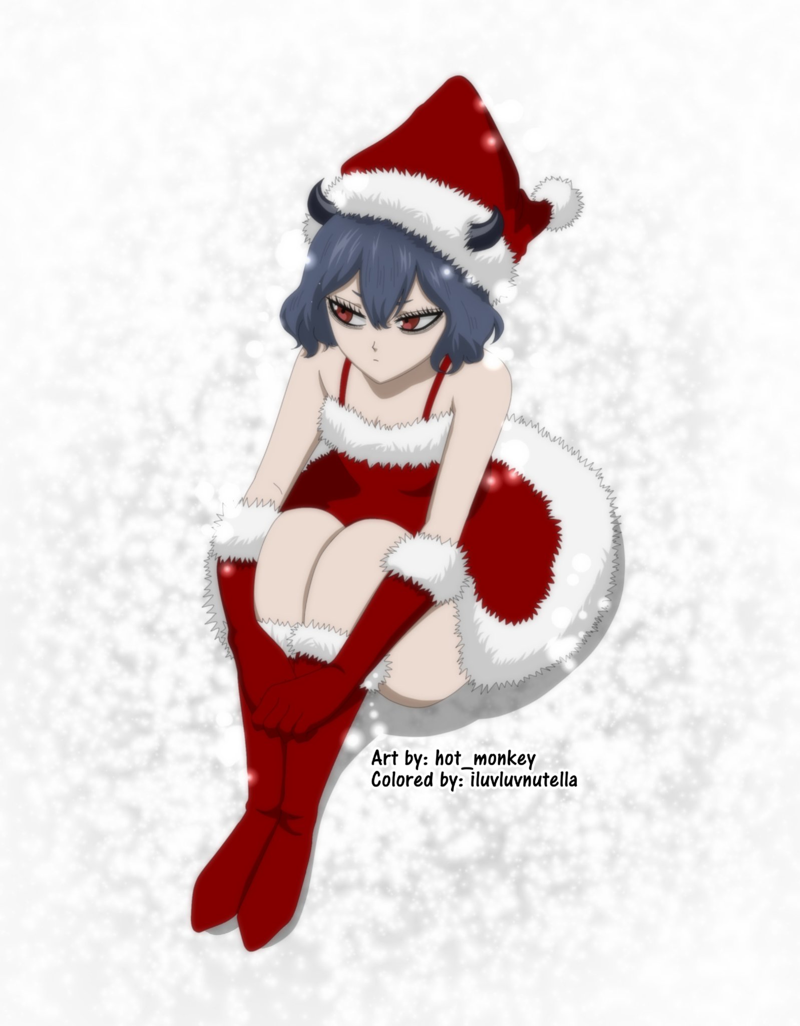 D O N N A Nero In Santa Costume Art By Yumiya Tashiro Author Of Gaiden Quartet Knights Manga Mycoloring ブラッククローバー ブラクロ Blackclover T Co Cqnr9fo45v