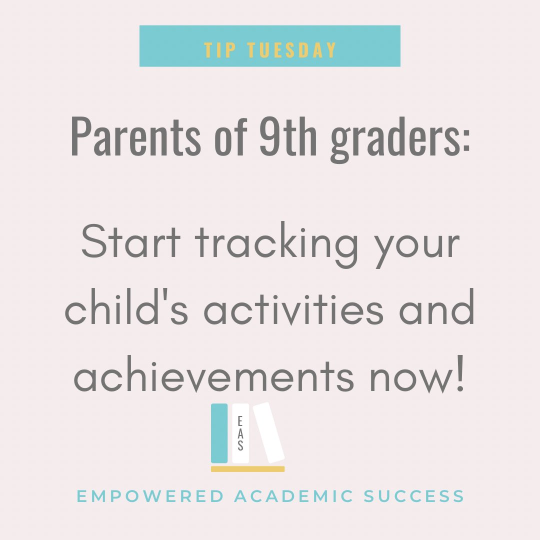 alicen522's tweet image. Don’t wait until the junior year brain fog! Start tracking activities and achievements in 9th grade! #collegeadmissions #activitylist #commonapp #collegeapp