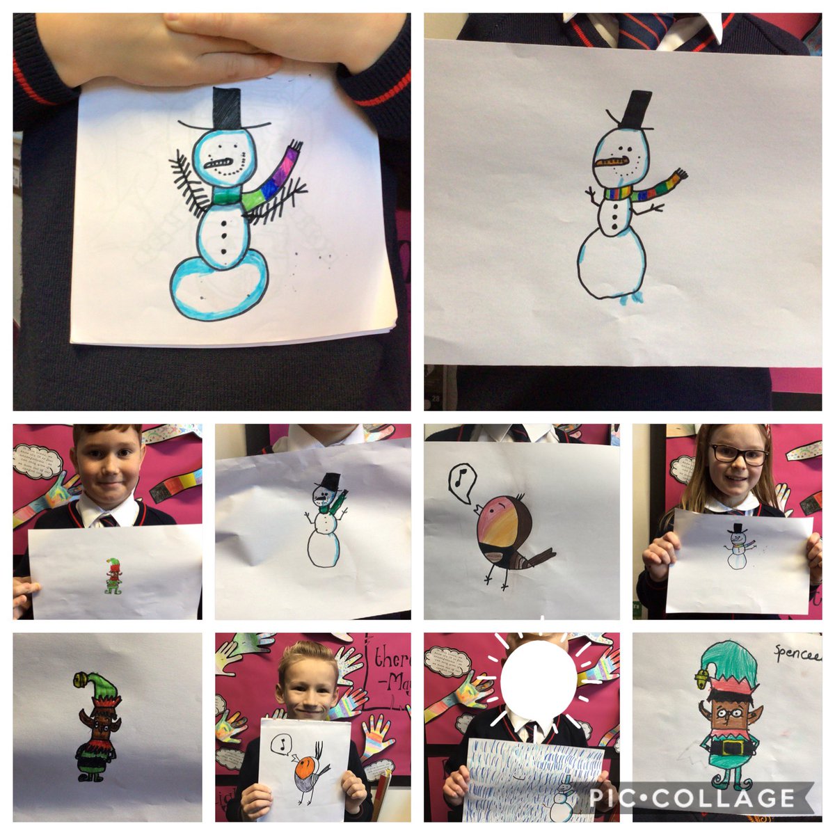 Reception23_24's tweet photo. A very festive afternoon #drawingwithrob. Our home schoolers (and parents) enjoyed getting involved, too. We loved the Christmas theme, @RobBiddulph. Fingers crossed we are #classoftheweek. https://t.co/IPHTB8GJeH
