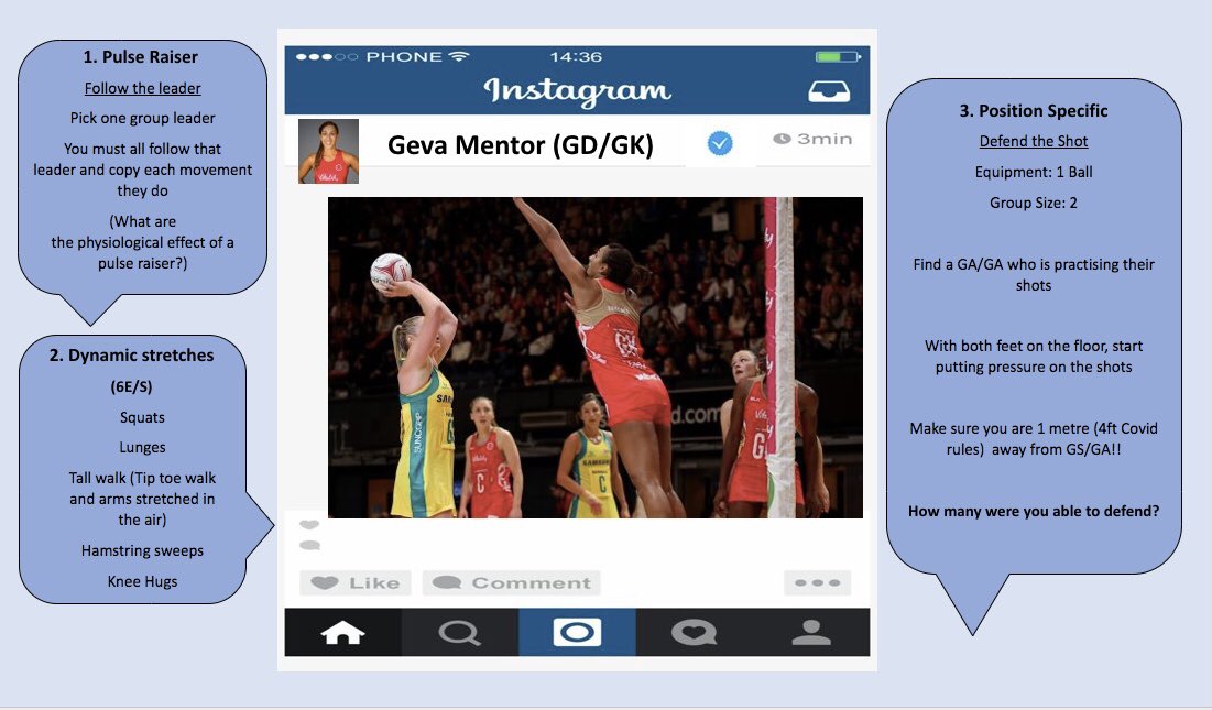PE_Tandy's tweet photo. Netball position specific warm-up resource cards went down like a treat last week 🥳

#edutwitter #UWPGPE #edupe #sporteducation #physicaleducation #pgce #netball #sharelearnteach https://t.co/jltTBAitmQ