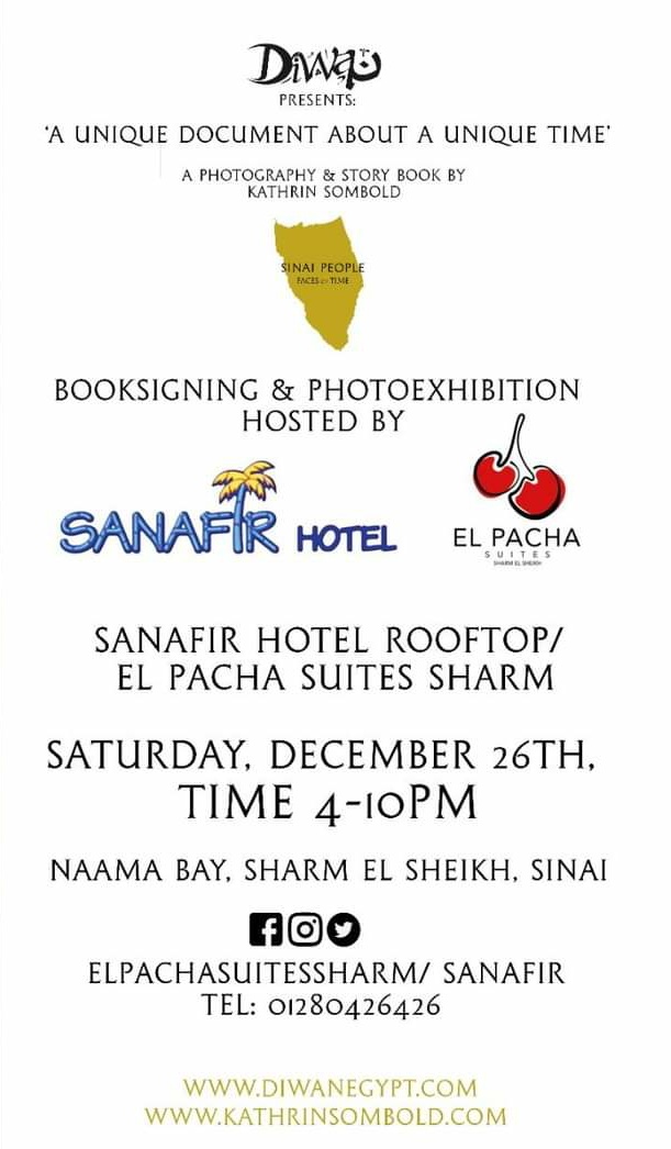 sinaipeople's tweet photo. Next destination for the booksigning from its origin birth.. #SharmElSheikh #Sinai  
FACES OF TIME in Sinai
#bykhatrinsombold 
Looking forward meeting you all there. https://t.co/bTj71EYeDM
