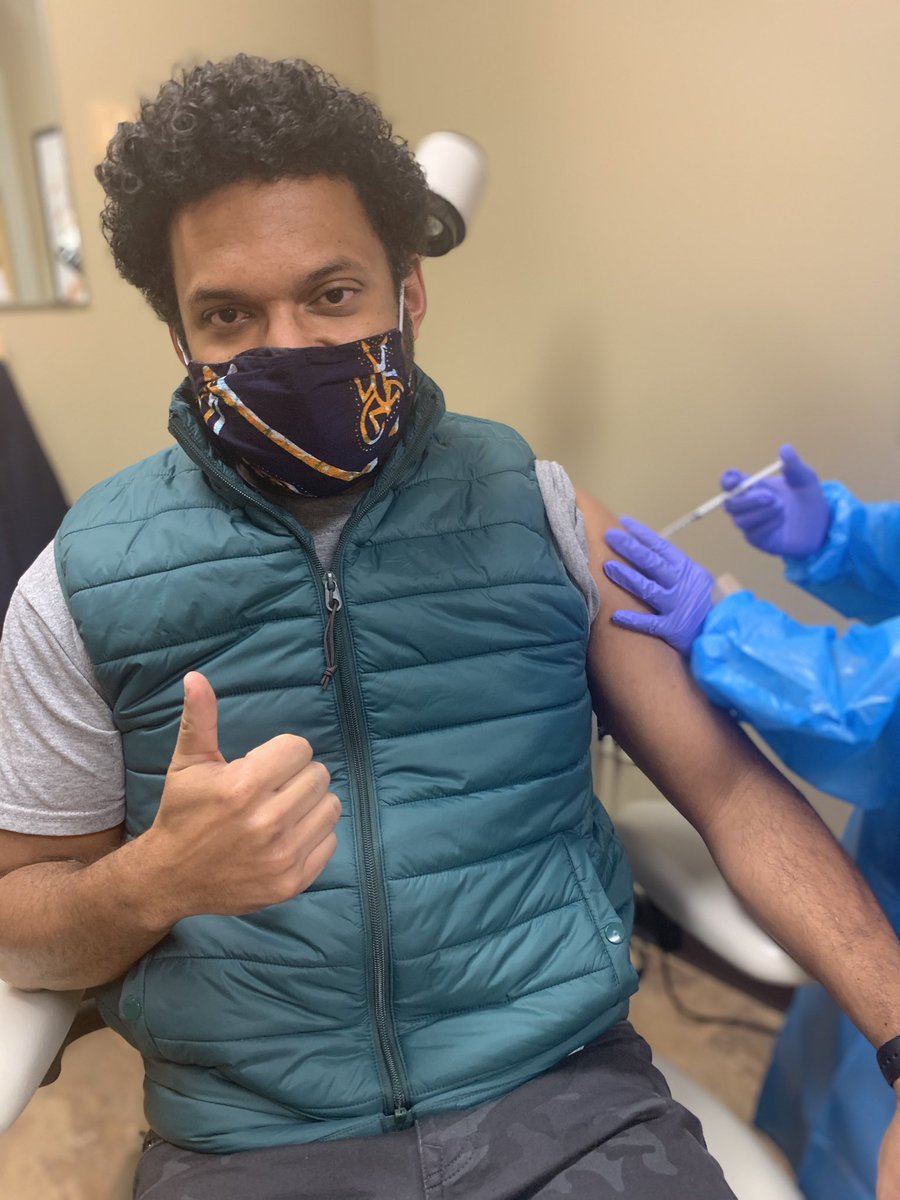 I have enrolled in a  #COVIDvaccine trial & last week got my first shot!!But this wasn’t always my plan. I had a surprising amount of hesitancy early on. So I want to share how I worked through it.This will probably be my longest thread ever. But stick w/me! (1/)