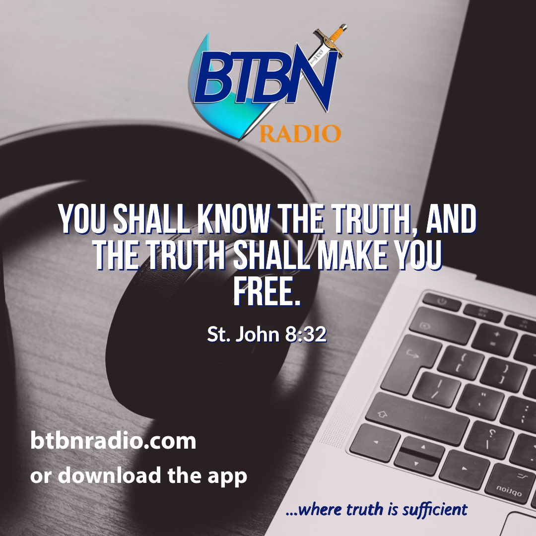 btbnradiolive's tweet photo. Hear the undiluted word of God, rightly divided to benefit the whole man.
Tune in to BTBN Radio 24/7 on https://t.co/Wx5a4urfPT
#btbnradio
#christianradio
#truthissufficient https://t.co/XhXMF4Z2Cg