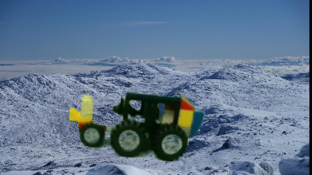 mfoster1704's tweet photo. More cool Lego Challenge ornaments. Ss wanted to share using the green screen. Santa's backup for transportation in case the elves needed rest. #BuildtoGive @CVESwarriors https://t.co/avxz7iapEX