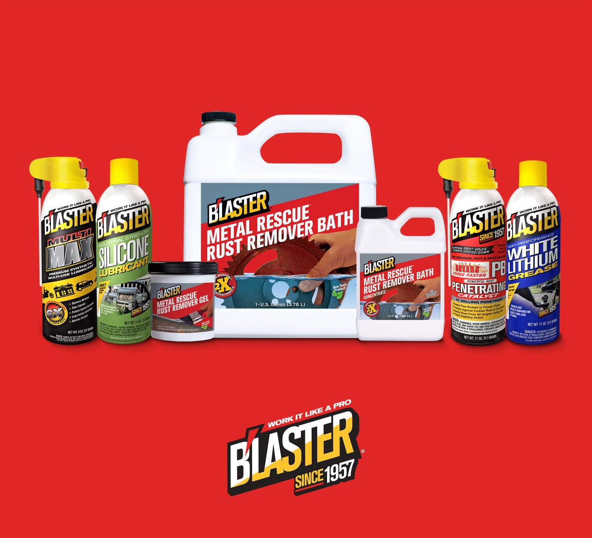 Bust. Protect. Remove. The B'laster rust-fighting arsenal is stronger together. 

That's why we are moving all content over to the <a href="/blasterproducts/">B'laster Products</a> account. Going forward, this account will be inactive. So head over to the B'laster page and follow along.

#mechanic #rust #rusty