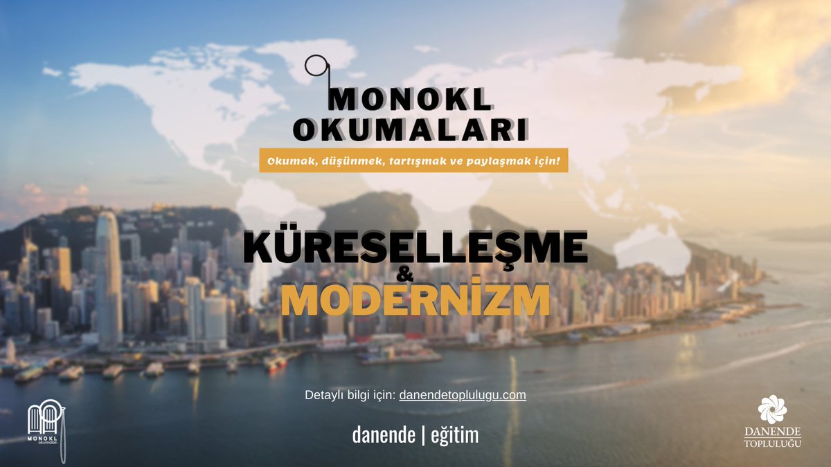 DanendeT's tweet photo. Merhaba sevgili dostlar, #monoklokumaları'nın 4. dönemine başlıyoruz.🚀

Bu dönem "Küreselleşme ve Modernizm" çatısı altında başlayacak olan dönem, değerli 5 konuğumuz ile 5 önemli alt başlıkta devam edecek. 📚✏️
Okumak, düşünmek, tartışmak ve paylaşmak için.
 
1/4⬇️ https://t.co/NwxJFTybHU