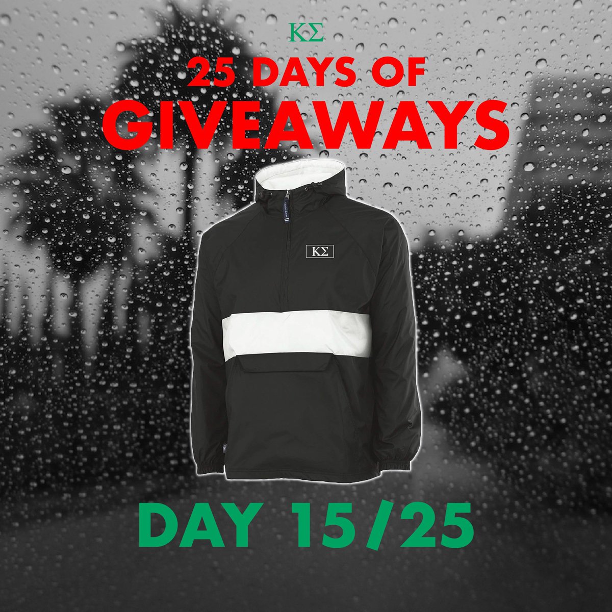 Grab yourself a Charles River ΚΣ jacket. How to win:

1. Follow our Twitter account
2. RT &amp; tag a Brother
3. Find us on Facebook &amp; Instagram for 3x the chance to win

KappaSigmaStore.com #ONE #25DaysKSgiveaways Winner announced in 24 hours.