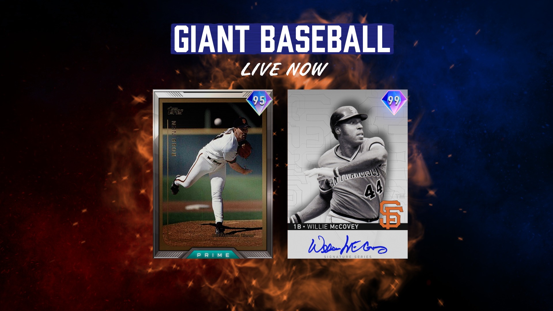MLB The Show on Twitter: "⚠️The Giant Baseball Event is LIVE⚠️ Earn Prime  Series Robb Nen &amp; Signature Series Willie McCovey Build your squad from  player items that are Finest Series, >6'3",