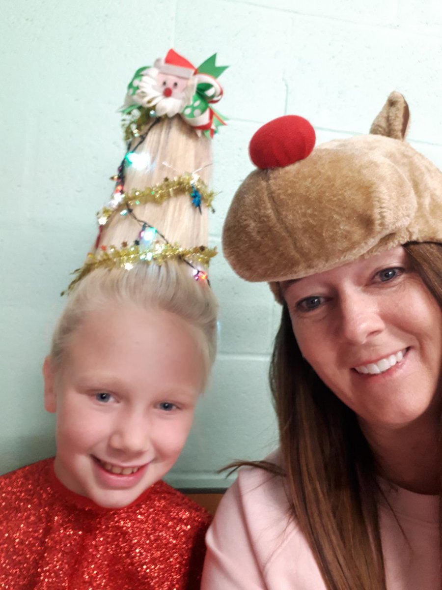Centennial_Sch's tweet photo. We had a lot of fun celebrating Crazy Hair/Hat Day at Centennial! Check out these cool styles! #StingerPride #StingerStrong #HolidayFun #Christmas2020 https://t.co/N89YLBXyyz