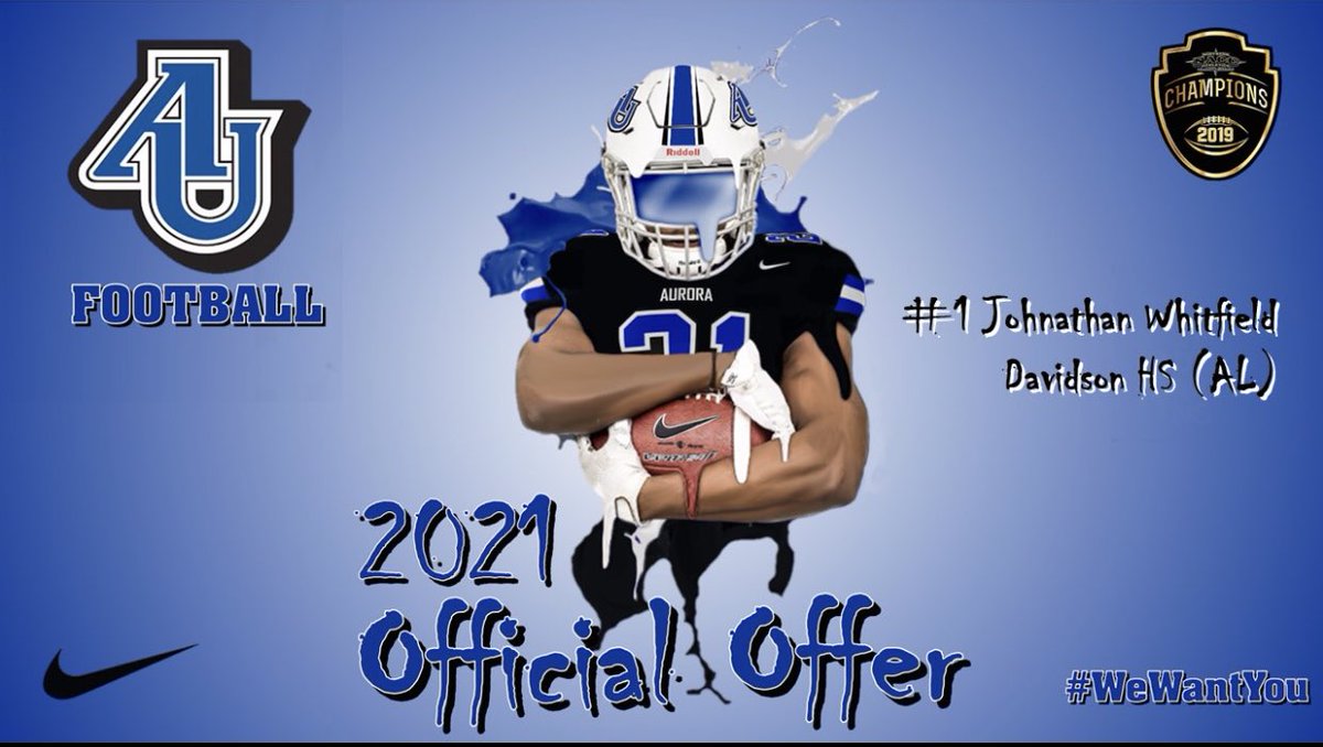 johnathanwhitf6's tweet photo. Blessed to receive an offer from Aurora University!  @AU_SpartanFB  @TroySheppard47 @DavidsonFootba1 #spartans https://t.co/BOVWB1KCDn