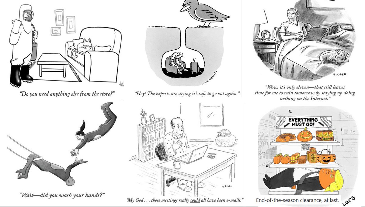 What a joy to be at the end &amp; reflect at an insignificantly eventless 'pivotal' year! My fav 6 cartoons of Work &amp; Play from a fav drollery mag 'The New Yorker'.