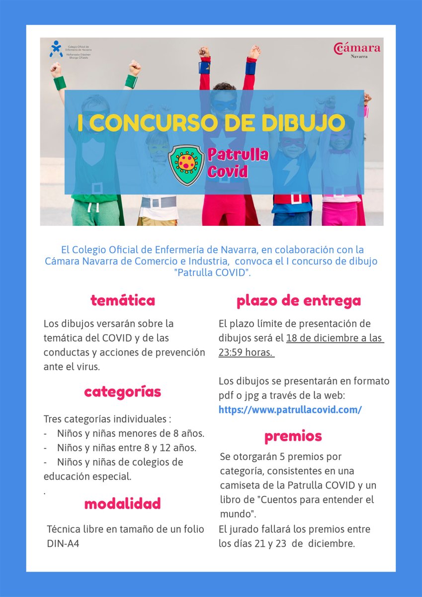 🔊🔊 AVISO URGENTE‼️
Por un error informático, no hemos recibido algunos dibujos🖼️enviados al concurso de #PatrullaCovid. Para asegurarnos, ¿podéis enviarlos de nuevo🙏🏽? Ya sabéis, escaneo o foto con móvil🤳🏽y directamente por la web  ➡️ patrullacovid.com/concursos 
RT🙏🏽 #milperdones