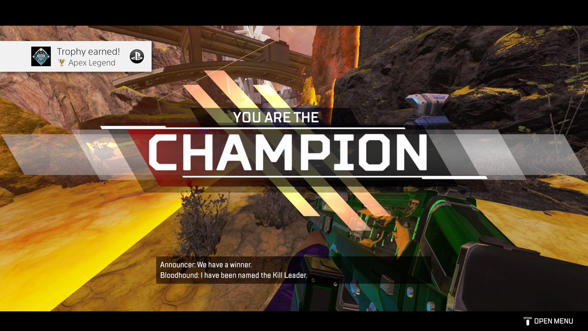 Manicmoxxi's tweet photo. Y33T first game of the day on #apex and i got this
Apex Legend (Gold) Trophy
Win a game with 8 different Legends https://t.co/RJm9SRmVMz