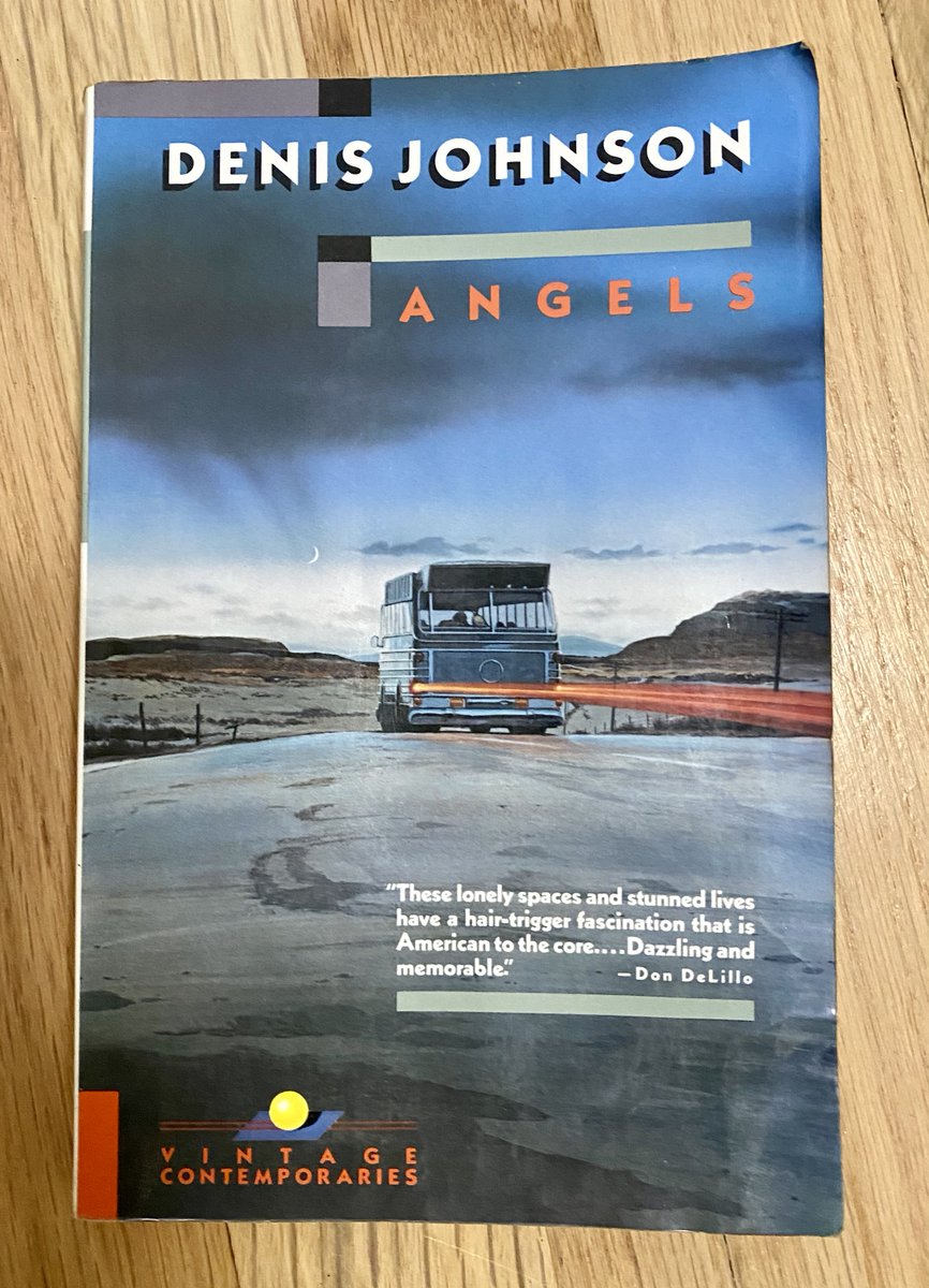 Denis died in 2017. "Angels" is still on my desk. I once loaned it to a friend, now also a literary hero, who accidentally left it in the rain. He felt terrible, but I didn't mind. The stains cement that day for me in a way Denis might appreciate.Not everyone disappoints. 8/8